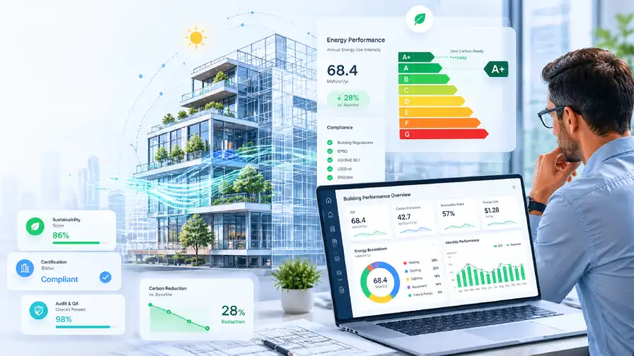 DesignBuilder 건물 성능 분석 소프트웨어